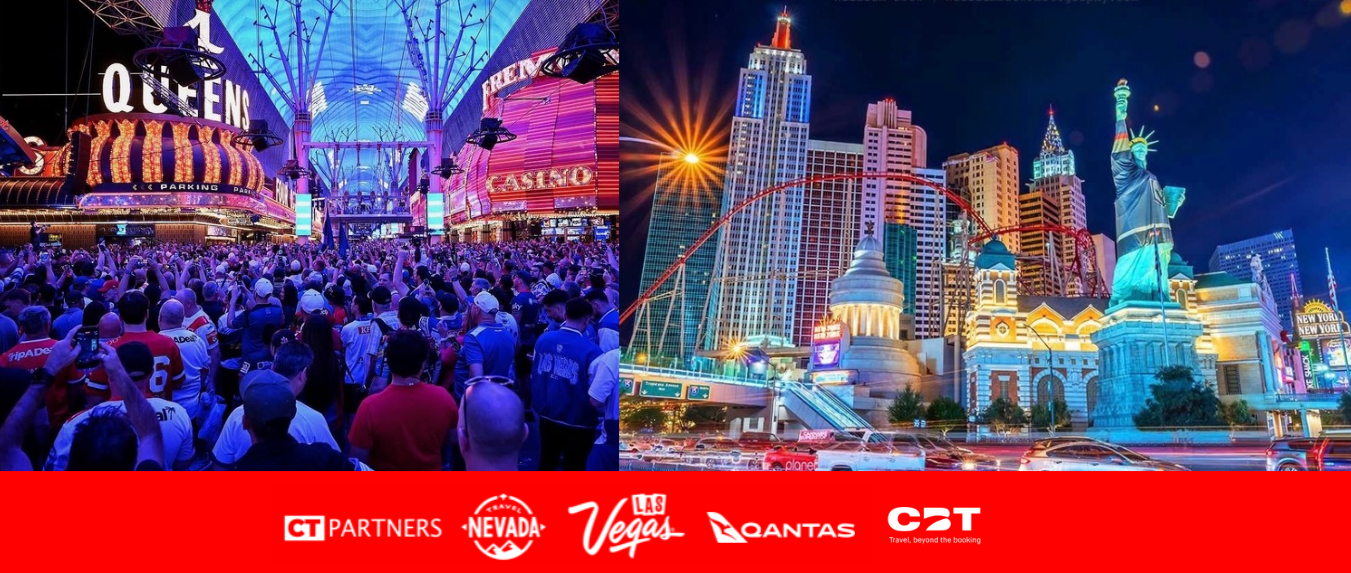 Las Vegas and Rugby League with Qantas, Travel Nevada, Las Vegas and CBT