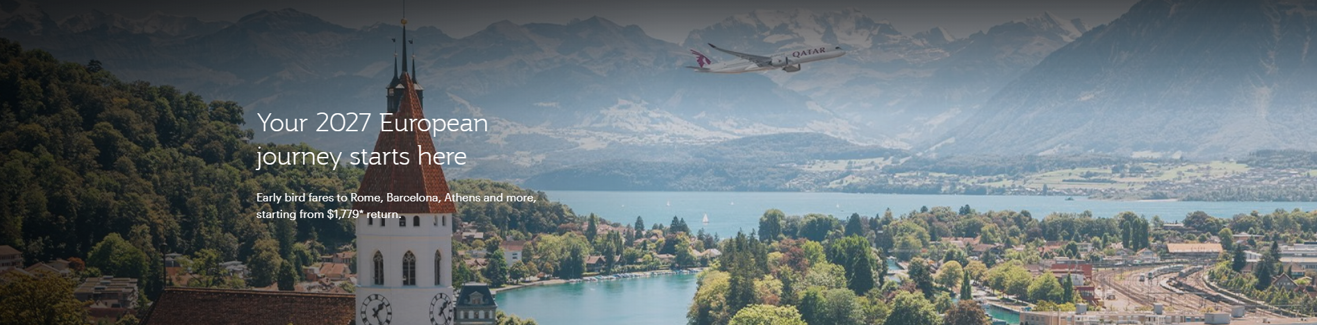 Qatar Airways Europe Early Bird Fares from $1,779 Return