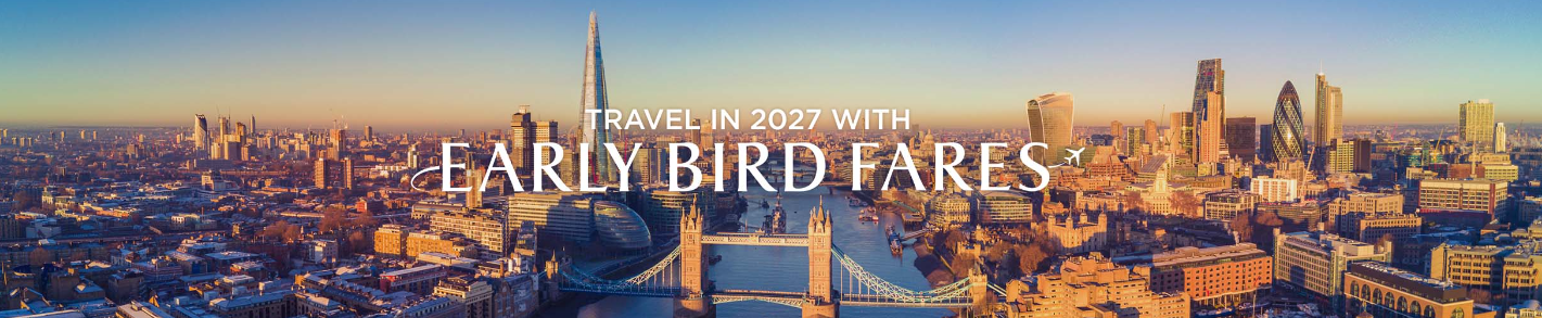 Travel in 2027 with Early Bird Fares